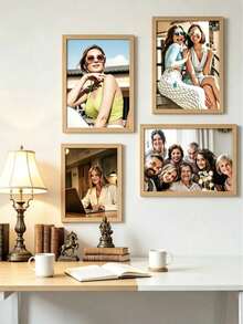 1/3pcs 12*16inch/30*40cm A4, A3 Wooden Color Photo Frame, Can Hold 30*40cm Photo, Minimalist Style, Lightweight Material, Suitable For Bedroom, Study, Hallway And Other Wall Decoration, A3, A4 Certificate Frame 30x40cm/A5/A4/A3/8x10/5x7/4x6 - A - View 7