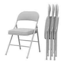 Techigher Padded Metal Folding Chairs, Portable Foldable Chairs With Soft PU Leather Seat, Heavy-Duty Stackable Seating For Home, Office & Events - Multicolor - View 14