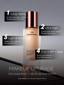 CHARMACY Sampel Foundation Cair Beludru Ukuran Travel 1 pc 8g, Full Coverage, Tahan Lama 12 Jam, Waterproof, Kontrol Minyak, Ringan, Mini Concealer, Base Makeup untuk Halloween, Natal, Pesta Liburan, Harian, Hadiah untuk Wanita - 03-8g - View 7