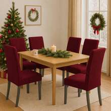 Chair Covers - Burgundy - View 12