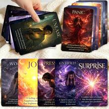 36Pcs Emotion Oracle Cards, Feelings Guidance Prompt Cards With Printed Meanings For Self‑Reflection Mindfulness Emotional Healing And Inner Self Growth Practice - Sets - View 6