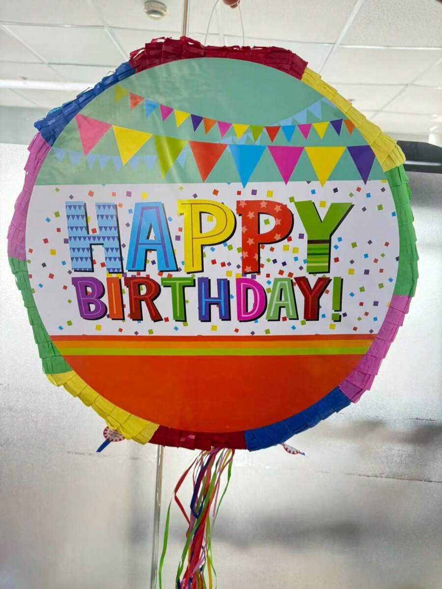 1 buah Mainan Piñata, untuk Perayaan Pesta Ulang Tahun, Dapat Diisi dengan Permen, Konfeti, dan Hadiah Kecil Lainnya - C - View 1