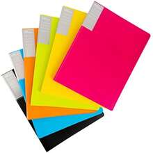 Basics Carpetas con fundas, A4, 30 fundas, 6 unidades, Multicolor - tipo de estilo como en la imagen - Ver 2