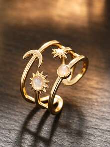 1pc Exquisite Ring For Women, Wedding Engagement Party Jewelry, Valentine's Day Gift - 1# - View 4