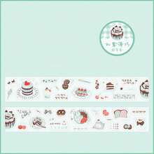 1pc Misty Thin Washi Tape Salt-Style Scrapbooking Collage Dessert Handmade Stamp Decorative Tape - Multicolor - View 8