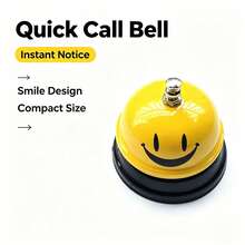 1pc Metal Call Bell, Desktop Service Bell, Electroplated Surface, Suitable For Hotel, School, Restaurant, Warehouse And Other Places, Can Be Used As Desktop Service Bell, Graduation Gift And Back To School Gift. - One Size - View 4