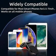 L-Shaped Magnetic Car Mount Clip For Air Vent, Quick Installation, 360° Free Rotation View Adjustment, Strong Magnetic Adsorption Stable Without Screen Shake, High-Quality Durable Structure, Practical Car Mount For Driving Navigation And Screen Viewing - L-shaped Magnetic Car Air Vent Mount - View 7