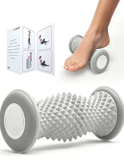 Foot Roller Massager Foot Relief Roller Portable Massage Tool Home Rolling Trainer Yoga Fitness Home Essential Gym Accessory Sports Equipment