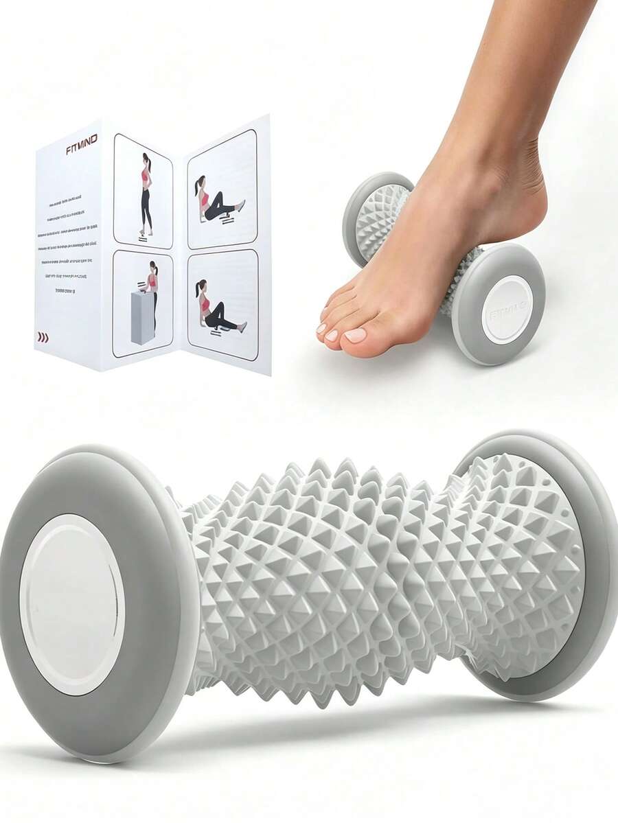 Foot Roller Massager Foot Relief Roller Portable Massage Tool Home Rolling Trainer Yoga Fitness Home Essential Gym Accessory Sports Equipment
