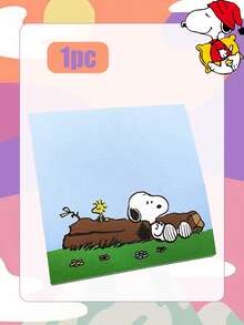 Snoopy Mixed-Style Cartoon Printed Notepad, Cute Border Design Of Notepaper, Daily Office And School-Related Record-Keeping Supplies - Multicolor - View 15