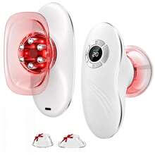 Máquina de modelado corporal 4 en 1, herramienta de masaje para piel con celulitis, masajeador portátil con calor y vibración, succión de 9 niveles, masajeador de ventosas para piernas, ideal para uso en casa y viajes - Blanco - Ver 9