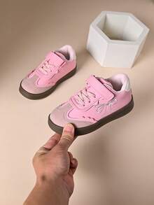 New Style Sports Shoes For Boys, Hook-And-Loop Comfortable Flat Shoes For Girls, Training Shoes - Hot Pink - View 5