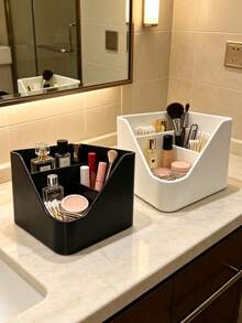 Kotak Penyimpanan Kosmetik Cetak 3D, Organizer Lipstik, Eyeshadow, Kuas Makeup, Kotak Penyimpanan Berbentuk V Multifungsi, Penyimpanan Meja, Dekorasi Rumah, Dekorasi Ruangan, Aksesoris Kamar Mandi, Cocok untuk Meja Rias, Kamar Mandi, Penyimpanan Alat Tulis Meja Kantor - MultiWarna - View 7
