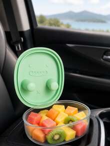 Snack Box, Food Storage Container With Innovative Silicone Finger Grip Lid, With Food Storage Bag, Perfect For Storing Fruits, Nuts, Popcorn, Cookies, Candy, Easy To Grab Snacks While Keeping Hands Clean, Reusable, Suitable For Daily Use, Convenient For Carrying And Travel, Easily Fits In Lunch Bags, Backpacks, Handbags And Picnic Baskets, Perfect For Home, School, Office, Road Trips, Picnics And Parties, Back To School Gift - Multicolor - View 9