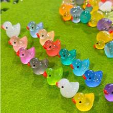Mini Glow-In-The-Dark Duck Figurine, Duck Statue, Micro Landscape Decor, DIY Ornament - Multicolor - View 7
