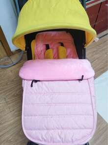 Baby Stroller Sleeping Bag Footmuff - Pink - View 2