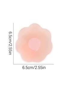 40pcs Invisible Round Silicone Nipple Covers, (Including 20pcs Non-Woven Flower-Shaped Nipple Covers) Invisible Self-Adhesive Pads With Comfortable Soft Cushion In The Center, Suitable For Deep V-Neck And Strapless Dresses, Discreet Coverage For Daily Wear - Thick style - View 6