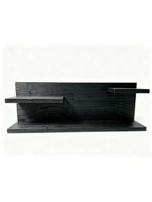 Wooden Rustic Bookshelf, Decorative Shelf/Wall Display Rack, Wooden Wall-Mounted Decorative Shelf, Farmhouse/Rustic/Country Wall Decor - View 13