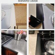 1pc/2pcs Silicone Stove Gap Cover Strip Set, Heat-Resistant Silicone Material, Gap Filler To Seal The Space Between Stove And Countertop, Blocks Oil And Stains From Falling, Protects Stove And Makes Kitchen Cleaning Easier, Practical Home Kitchen Accessory - View 6