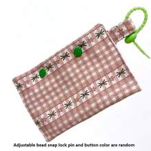 1pc Cute Pet Poop Bag Dispenser Storage Bag, Outdoor Dog Waste Bag Dispenser, Portable Dog Walking Accessory (Adjustable Buckle And Button Color Random) - Multicolor - View 12