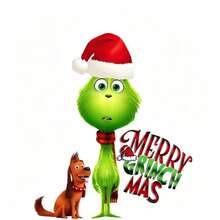 The Grinch Green Fur Monster Cartoon Character Christmas Decoration Car Sticker, PVC Car Body Decoration Sticker, Home Atmosphere Decoration Sticker, Wedding Decoration Sticker, Party Decoration Sticker, Store Glass Door Sticker, Restaurant Decoration Sticker, Funny And Interesting Car Decoration Sticker, Suitable As Christmas Gift For Friends And Family, Halloween Costume Prop - Multicolor - View 18