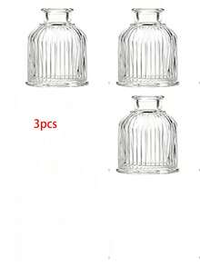 3Pcs 50ML Empty Aromatherapy Diffuser Bottles, DIY Fillable, Home Decor Vases, Party Gifts, Aromatherapy Accessories (Without Bottle Caps) - 50ml - View 5