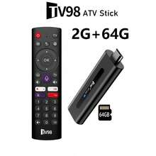 Android 14 TV Stick TV98 ATV Allwinner H313 Quad-Core HDR 10 4K Voice Remote 4G 5G Dual-Band WiFi HD Player IPTV TV Box - Black - View 15