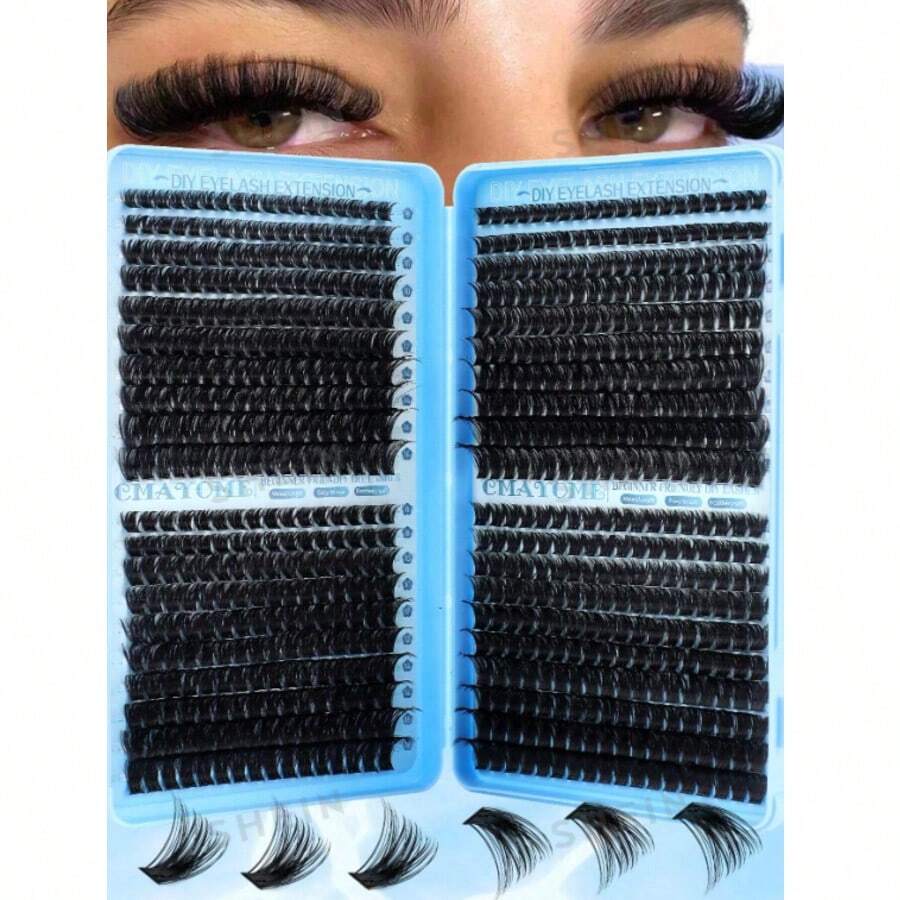 مجموعة تمديد الرموش، كلاسيكية D Curl، مجموعة واسعة من تركيبات الكثافة، من 10D إلى 150D، رموش فردية، ناعمة ومجعدة، حرفية دقيقة، خفيفة الوزن ومريحة، قابلة لإعادة الاستخدام، سهلة التشغيل - D - مشاهدة 1