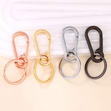 5pcs Durable Alloy Metal Keychains, Convenient Key Rings And Key Chain Storage Bags With Sturdy Clips And Car Key Hooks, Versatile For Daily Use - Carabiner - View 6