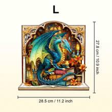 1pc Wooden Asymmetrical Puzzle, Animal Shaped 2D Puzzle Toy, Suitable For Children And Adults, Educational Game, Party, Holiday, Christmas And Birthday Gift, Unique Magic Desktop Decor Creative Wooden Puzzle Gift - Multicolor - View 14