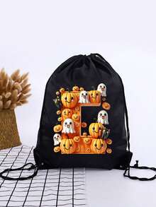 1Pc Halloween Backpack For Men & Women, Multifunctional Waterproof Sports Bag, Lightweight Gym Daypack For Running Fitness, Phone Storage Pocket - Multicolor - View 3