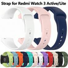 Durable Soft Silicone Sports Watch Strap Compatible With Redmi Watch 3 Active/Lite Smartwatch Breathable Replacement Band For Fitness Tracker - Multicolor - View 1
