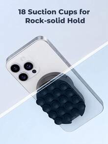 Mag‑ Phone Stand, Foldable Rotatable Magnetic Phone Holder With Suction Cup Base, Multi‑Purpose Magnet Phone Mount For Desktop, Wall, Mirror, Laptop, Tile Surfaces - one-size - View 5