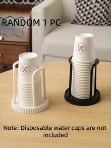 1pc Office Side-Mount Fixed Cup Holder, Non-Slip Cup Holder, Space-Saving Foldable Rack, Bathroom Accessories, Bathroom Tools - multicolor - View 8