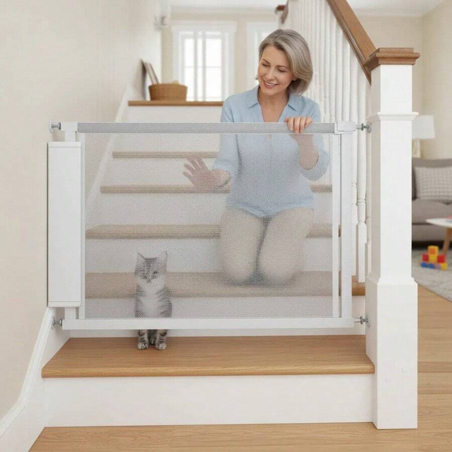 Baby Protection Gate - White - View 1