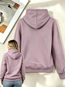 Women Sweatshirts - Light Purple - View 3