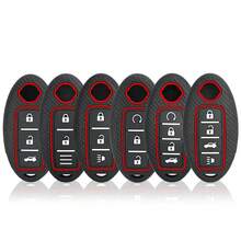 Silicone Key Case For Tiida Qashqai J11 J10 Micra Kicks Altima X-Trail Fuga Navara Leaf Note Sentra Murano Car Key Cover - black - View 4