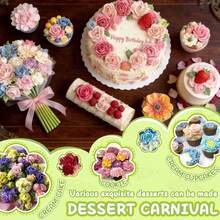 7pcs/Set Stainless Steel Cake Decorating Nozzle Set - Multicolor - View 6