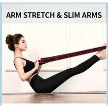 1pc Yoga Resistance Band, Fitness Home Therapy Rehabilitation Elastic Band, Portable Full Body Stretching Strength Training Band, Multi-Function Resistance Band - Multicolor - View 2