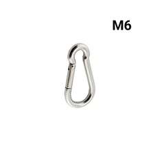 2pcs Carabiner Clip Stainless Steel Climbing Holder Hook Lock - Standard Spring Snap Hook - View 11