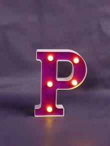 1pc Purple Glowing Letter Light Box, Includes 26 Letters, Numbers And Characters, Can Be Used As Desktop Decoration Light, Proposal Light Or Birthday Party Atmosphere Light - Q3-purple Letter Light - View 22