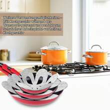 6‑Pack Pan Protectors, 35.5 Cm Extra‑Thick Pot Separators, Adjustable Size Non‑Slip Pan Dividers, Stacking Protection For Pans, Pots, Bowls & Kitchen Cookware - View 6
