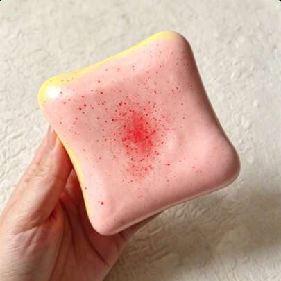 1PC-Realistic Super Soft Multi-Color Cream Toast King Thickened Stress Relief Squeeze Toy - Voice-Controlled Decompression Handmade Ball, Realistic Food Play Stress Relief, Squeeze Venting Toy - Birthday Gift - Gift - Holiday Gift - Best Gift - Gift - Christmas Gift - Halloween Gift ASMR Voice-Controlled Toy - Squishy