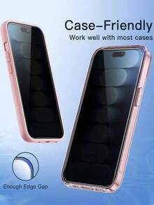 3 قطع واقي شاشة زجاجي مقسى للخصوصية 17 Pro Max 6.9 بوصة 18/18 Pro/18 Pro Max، واقي شاشة الهاتف، مناسب للاستخدام اليومي في المكتب والمنزل، مقاوم للماء، مقاوم للصدمات، مقاوم للسقوط، مقاوم للخدش، مقاوم للبصمات، تغطية كاملة - شفاف - مشاهدة 2