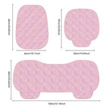 1pc Car Seat Cushion, New Petal Exquisite Design, With Storage Bag, Front Row Single Piece, Plush Material, Comfortable And Warm, No Binding, Breathable, All-Season Single Seat Pad, Suitable For Sedan, MPV, SUV, Truck, RV - Petal - View 5