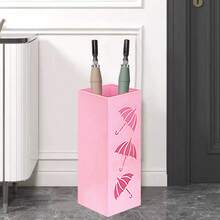 1PC Metal Umbrella Stand, Household Umbrella Storage Rack, Space-Saving For Home Entrance Garage Foyer, Keeps Dry, Long-Handled Umbrella And Cane Storage Organizer - A - View 10