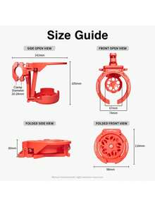 Giá đỡ cốc xe máy đa năng, giá đỡ đồ uống gắn tay lái gấp gọn, phù hợp cho xe đạp, xe ATV, xe bãi biển đa năng, xe scooter, xe lăn, giá đỡ chai nước điều chỉnh được, giá đỡ cốc xe máy, giá đỡ cốc ô tô gấp gọn - màu đen - Xem 6