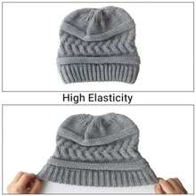 1pc Women's Winter Warm Knitted Hat, Suitable For Skiing, Running, Ice Skating, Traveling, Camping And Other Outdoor Activities - Multicolor - View 8