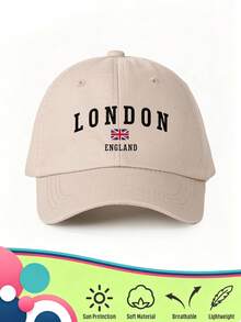 1款中性復古棒球帽，印有「LONDON ENGLAND」字樣與英國國旗圖案，柔軟可調節貼合，適合作為英國旅遊紀念品與禮物 - LONDON - 查看 14