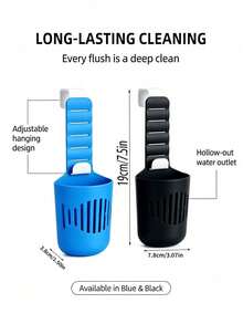 Adjustable Toilet Tank Cleaning Bracket, Tank Replacement Accessory, Hanging Toilet Cleaning Storage Basket With Hook, Collects Toilet Internal Debris, Prevents Baffle Clogging, Extends Toilet Cleaning Time, With Adjustable Strap - Multiple Styles - View 4